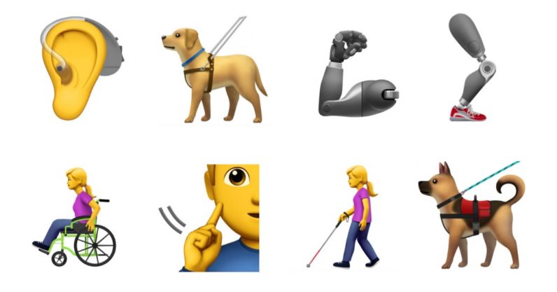 Apple proposes new accessibility emoji to include guide dogs and prosthetic limbs and other disabilities